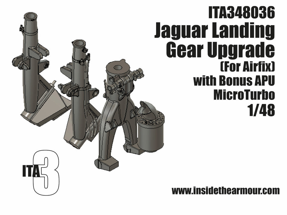 Inside the Armour ITA348036 1:48 Sepecat Jaguar GR.1/GR.1A Landing Gear Upgrade