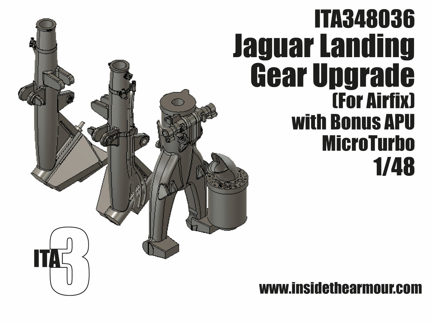 Inside the Armour ITA348036 1:48 Sepecat Jaguar GR.1/GR.1A Landing Gear Upgrade