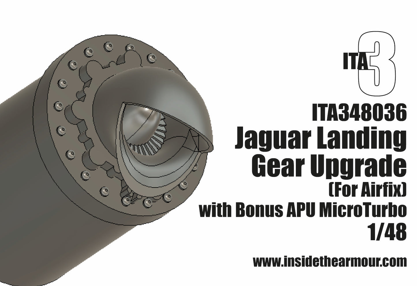 Inside the Armour ITA348036 1:48 Sepecat Jaguar GR.1/GR.1A Landing Gear Upgrade