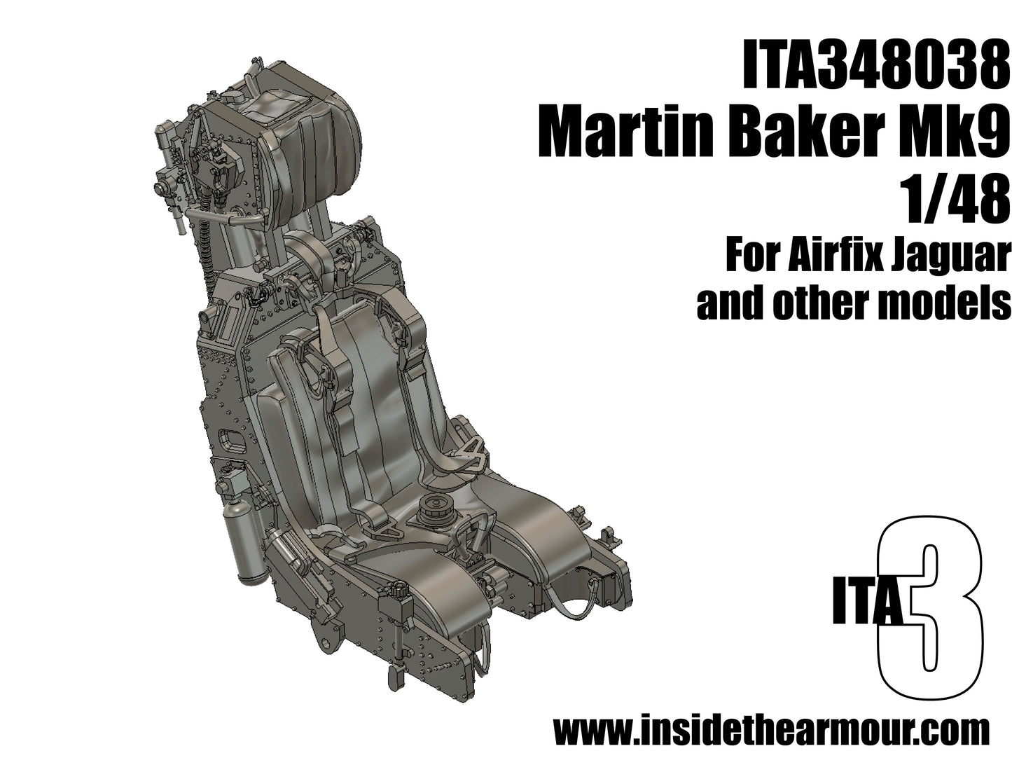 Inside the Armour ITA348038 Martin Baker Mk9 Jaguar/Harrier Seat 1:48