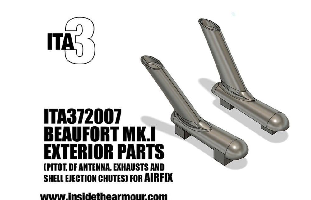 Inside the Armour ITA372002 1:72 Bristol Beaufort Exterior Parts