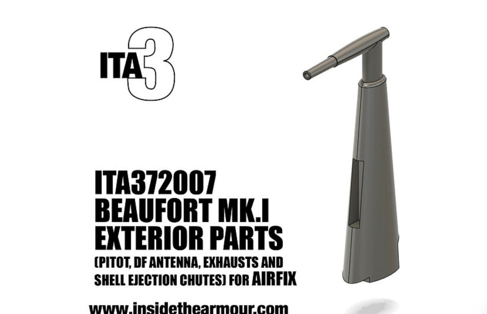 Inside the Armour ITA372002 1:72 Bristol Beaufort Exterior Parts