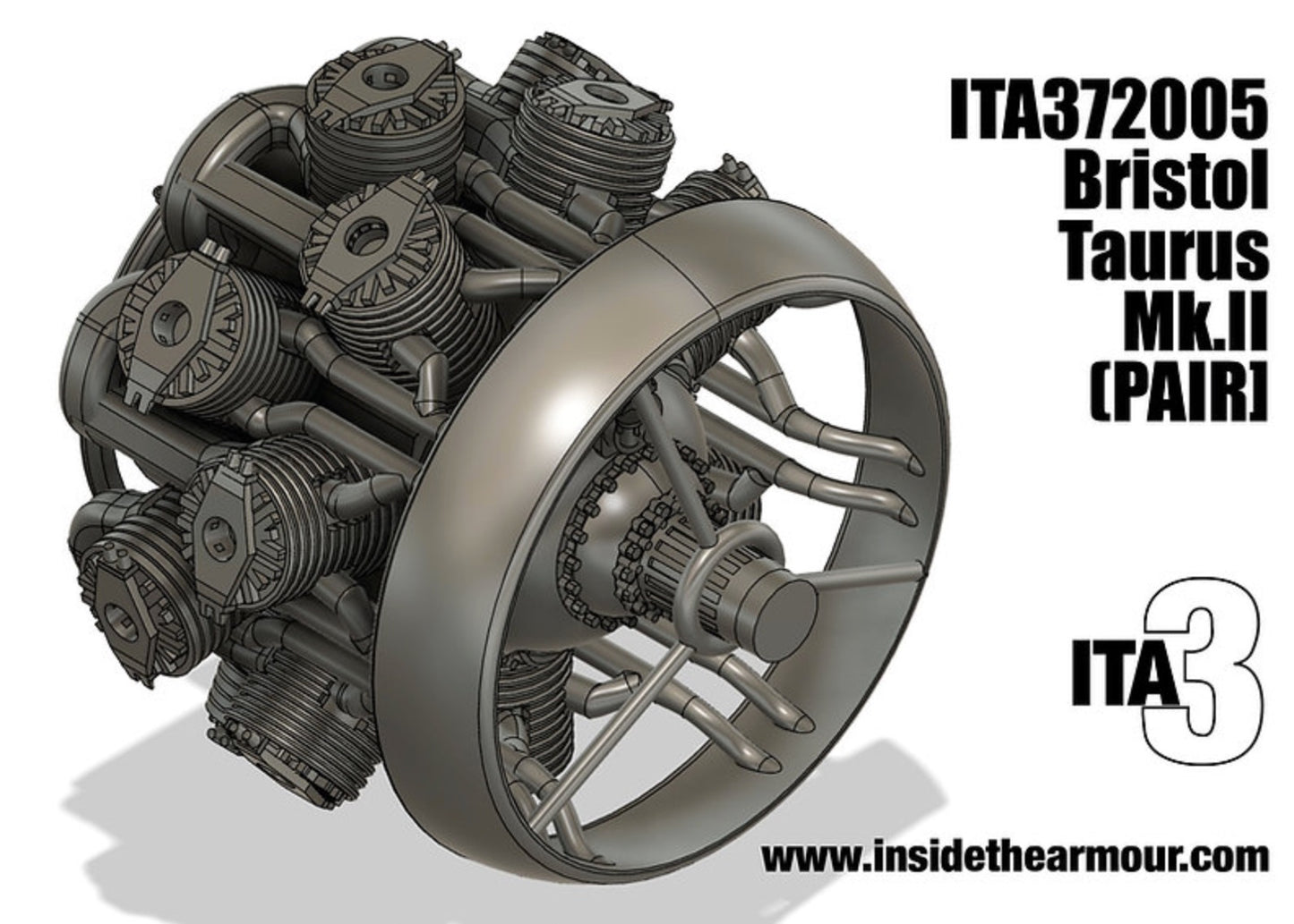 Inside the Armour ITA372005 1:72 Taurus II Engines