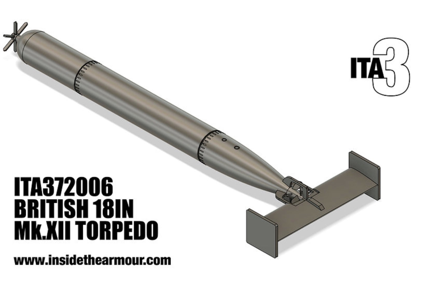 Inside the Armour ITA372006 1:72 British MkXII 18 in Torpedo