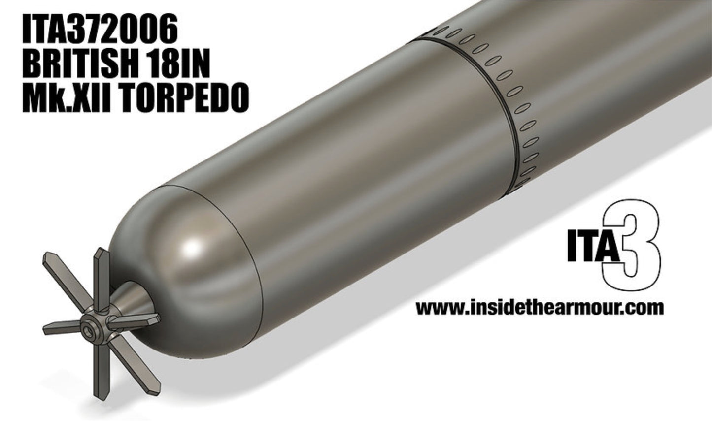 Inside the Armour ITA372006 1:72 British MkXII 18 in Torpedo