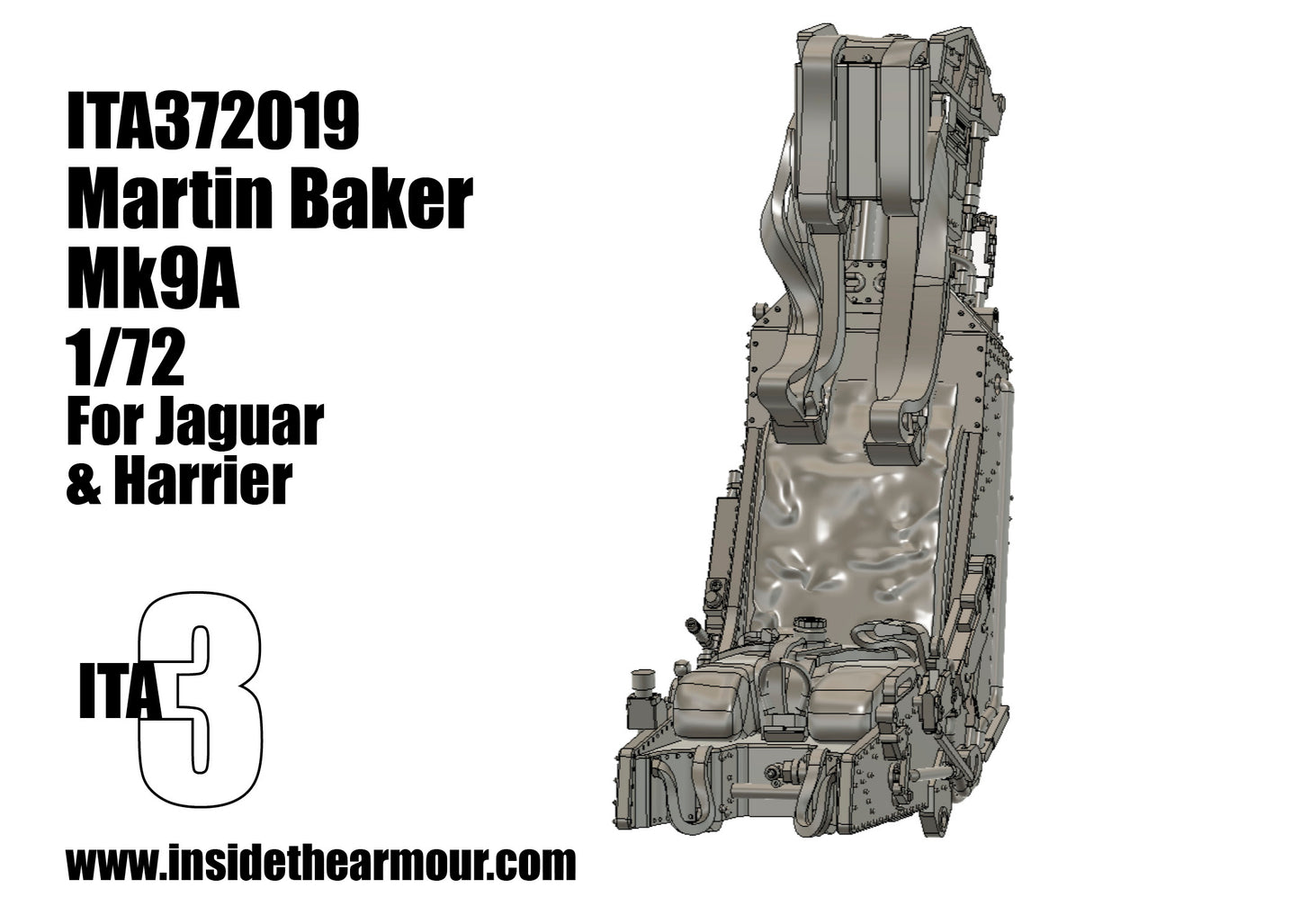 Inside the Armour ITA372019 Martin Baker Mk9a Jaguar/Harrier Seat 1:72