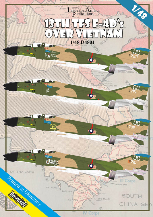 Inside the Armour ITAD4801 1:48 "13th TFS McDonnell F-4D Phantom's Over Vietnam"
