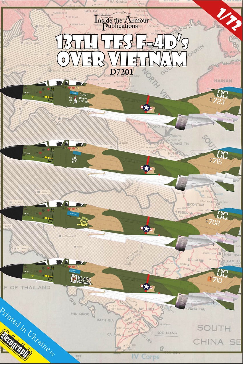 Inside the Armour ITAD7201 1:72 "13th TFS McDonnell F-4D Phantom's Over Vietnam"