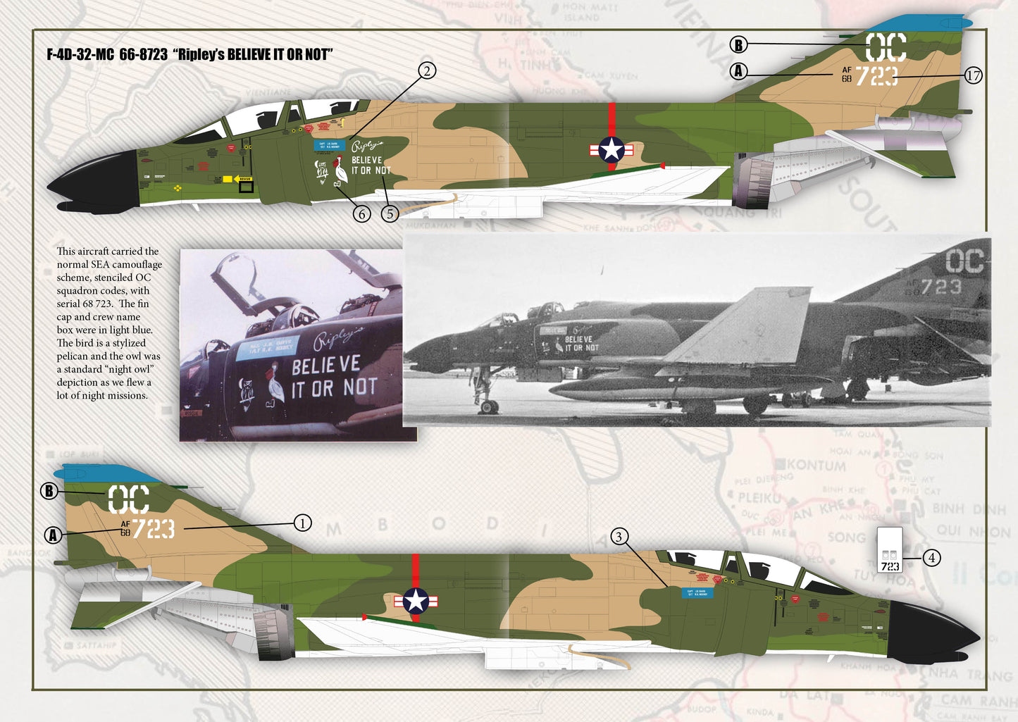Inside the Armour ITAD7201 1:72 "13th TFS McDonnell F-4D Phantom's Over Vietnam"