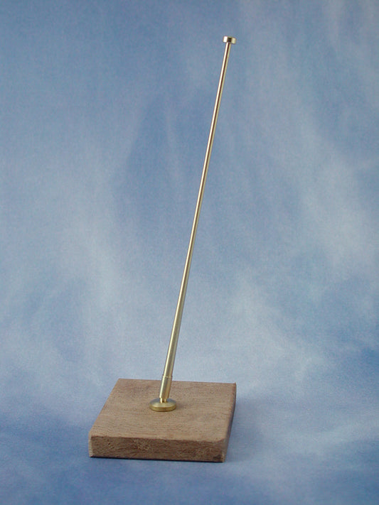 Radio Active Angled Flagstaff Complete (Brass)(Pk2) RMA62033