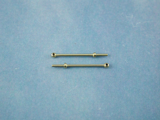 Radio Active 1 Hole Stanchion, Brass 15mm (Pk10) RMA66115