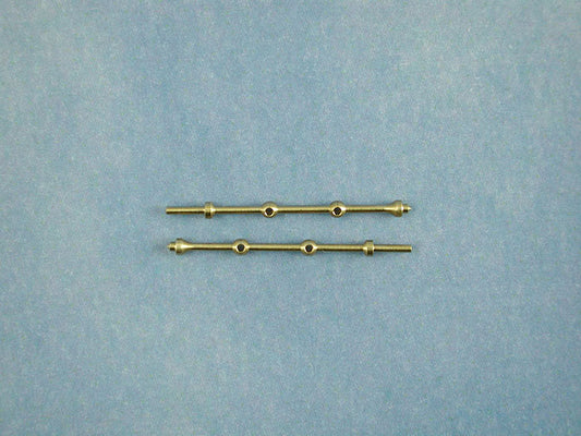 Radio Active 2 Hole Capping Rail Stanchion, Brass 20mm RMA66220C