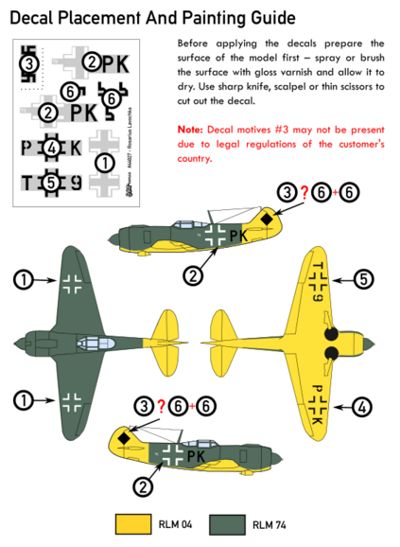 JBr Decals JBR44027 Rosarius Lavochka La-5FN Zirkus Rosarius 1:144