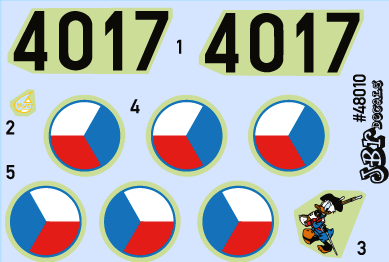 JBr Decals JBR72010 1:72 2010 Donald the MiG