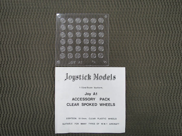 Joystick JOYA1 1:72 18 x 10.5mm clear vacformed wheels