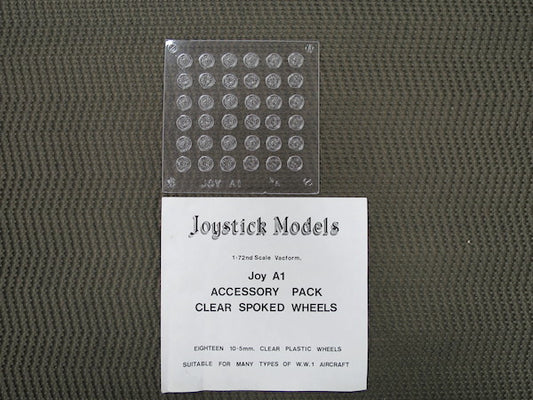 Joystick JOYA1 1:72 18 x 10.5mm clear vacformed wheels