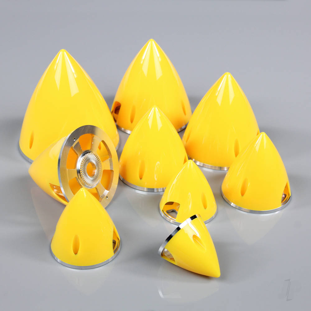 JP 102mm Yellow Spinner (with Aluminium Back Plate) DAC02039