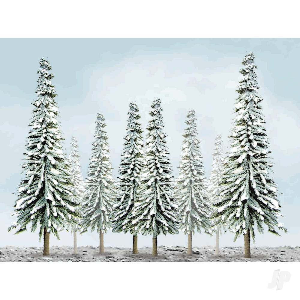 JTT Scenic Snow Pine, 6in to 10in, O-Scale, (12 per pack) 92008