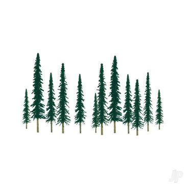 JTT Scenic Conifer, 6in to 10in, O-Scale, (12 per pack) 92012