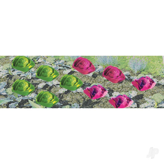 JTT Cabbage & Lettuce, 1/2in width, O-Scale, (20 per pack) 95528