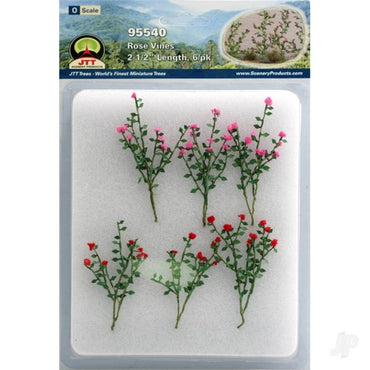JTT Rose Vines, 2-1/2in Tall, O-Scale, (6 per pack) 95540
