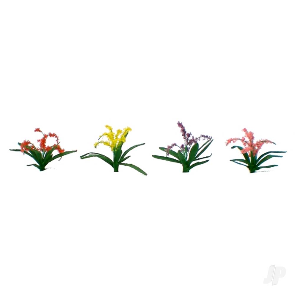 JTT Flower Plants Assorted, 3/8in, HO-Scale, (30 per pack) 95548