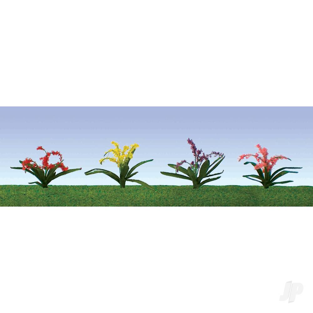JTT Flower Plants Assorted, 3/8in, HO-Scale, (30 per pack) 95548