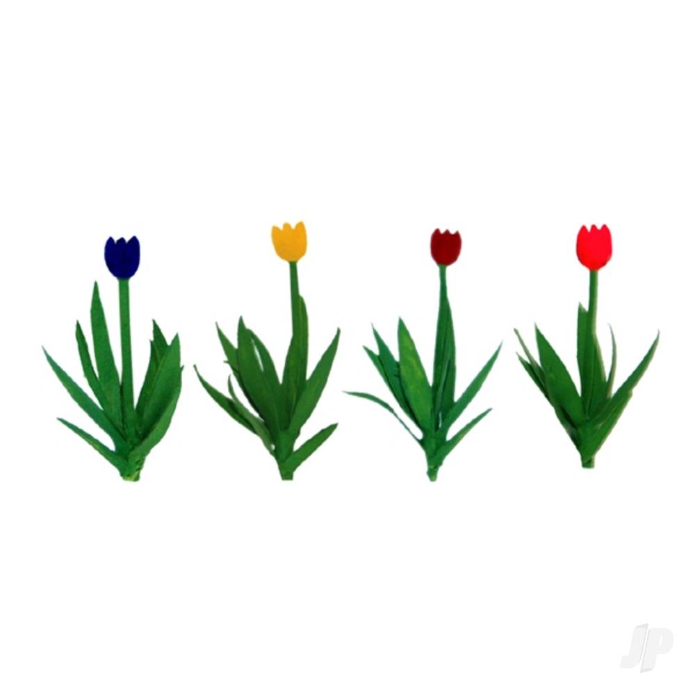 JTT Tulips, 1/2in, HO-Scale, (36 per pack) 95554