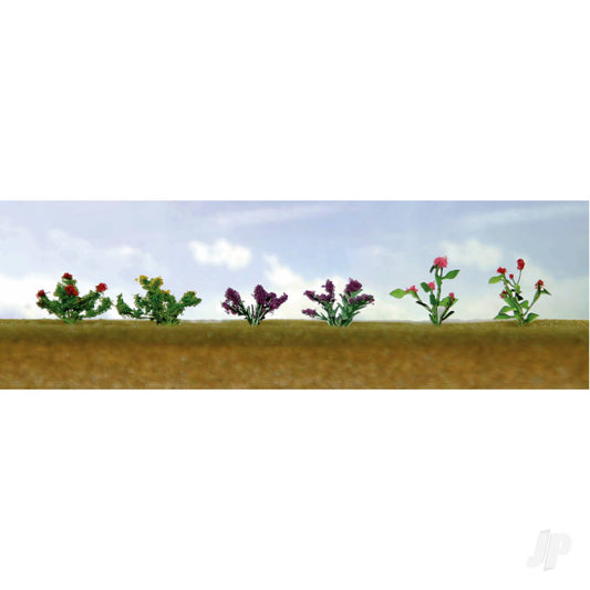 JTT Assorted Flower Plants 1, HO-Scale, (12 per pack) 95557