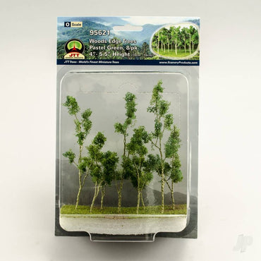 JTT Woods Edge Trees, Pastel Green, O-Scale, (8 per pack) 95621