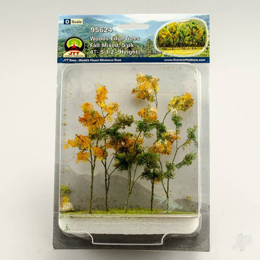 JTT Woods Edge Trees, Fall Mixed, O-Scale, (5 per pack) 95624