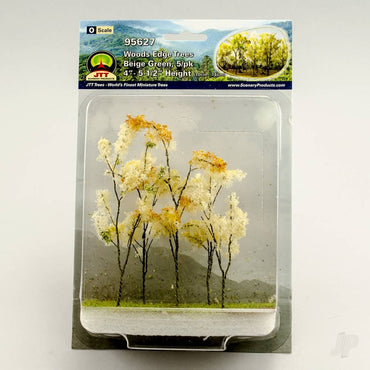 JTT Woods Edge Trees, Beige Green, O-Scale, (5 per pack) 95627