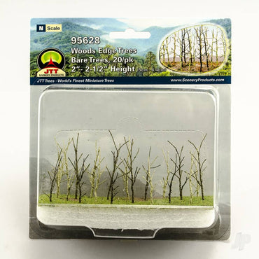 JTT Woods Edge Trees, Bare Green, N-Scale, (20 per pack) 95628