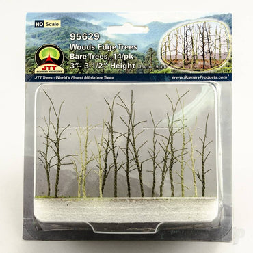 JTT Woods Edge Trees, Bare Green, HO-Scale, (14 per pack) 95629