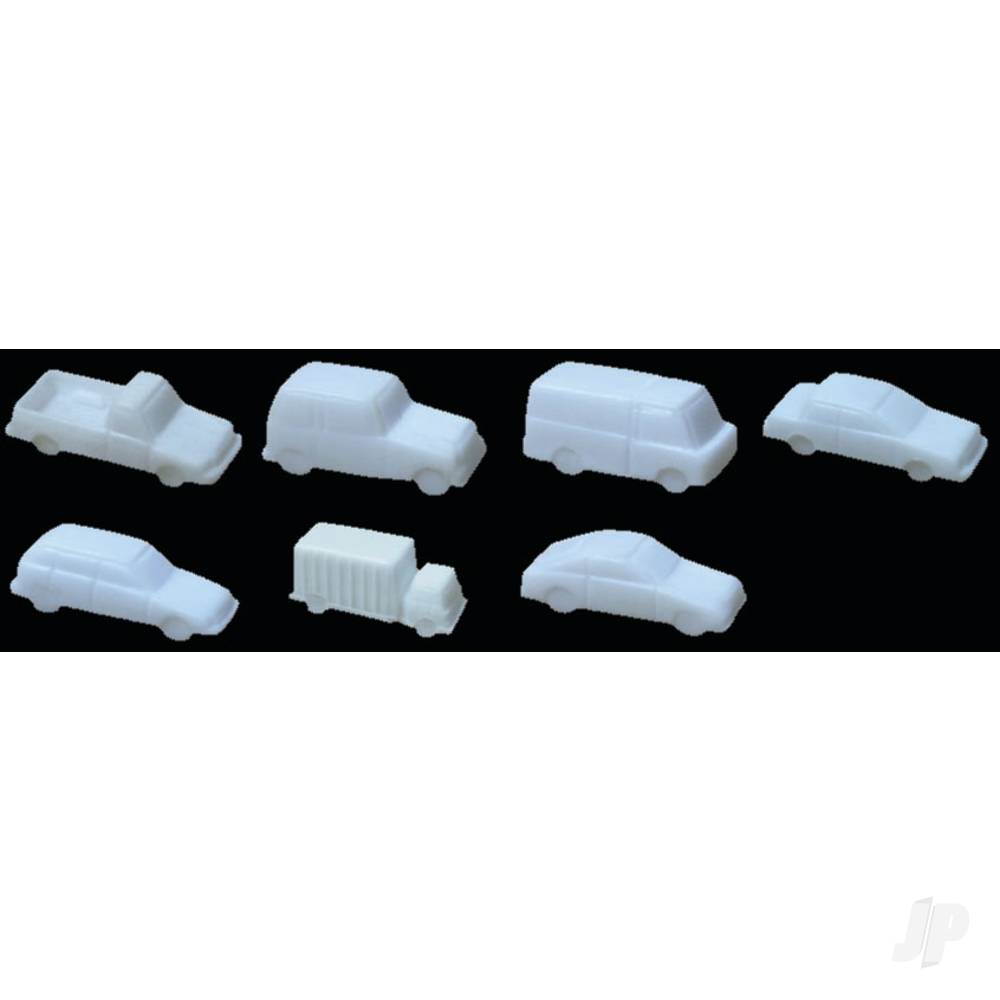 JTT Mixed Styles, White, 1/8in=1'-0in 1:100, (7 per pack) 97010