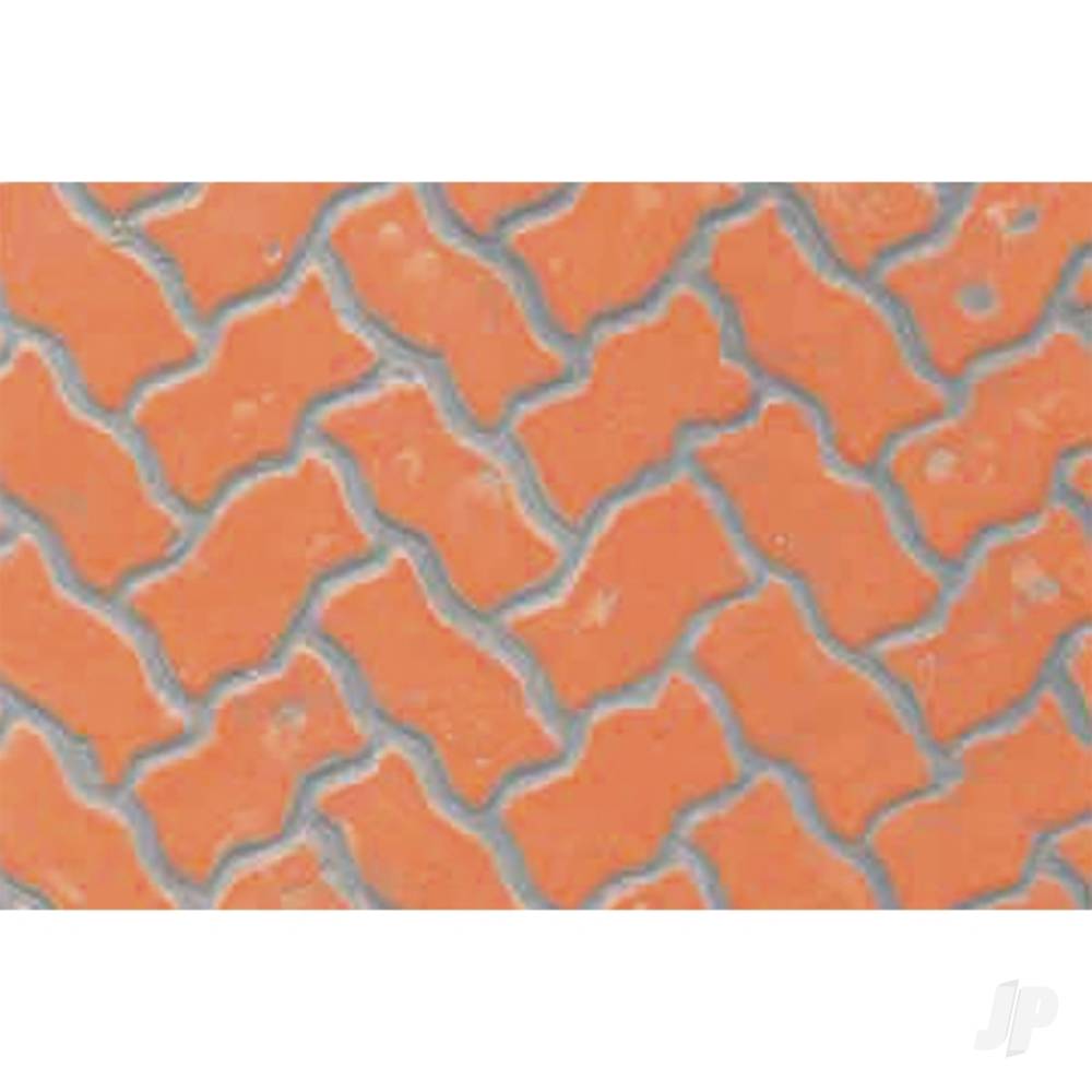JTT Interlocking Paving, 1:100, HO-Scale, (2 per pack) 97430