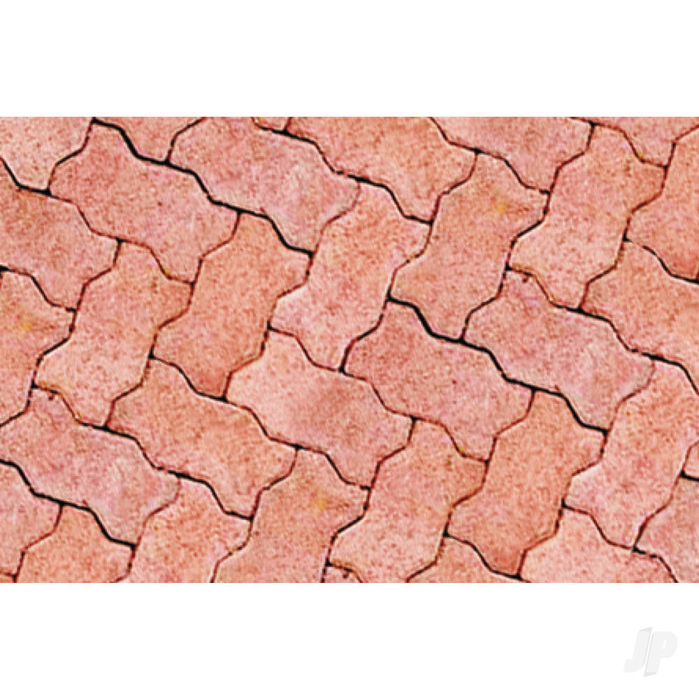 JTT Interlocking Paving, 1:100, HO-Scale, (2 per pack) 97430