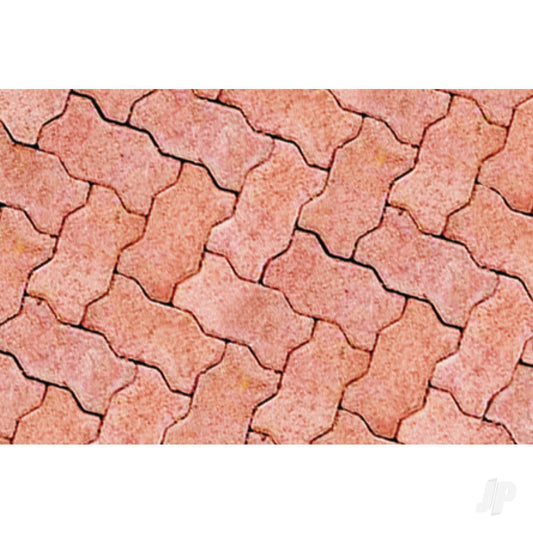 JTT Interlocking Paving, 1:100, HO-Scale, (2 per pack) 97430