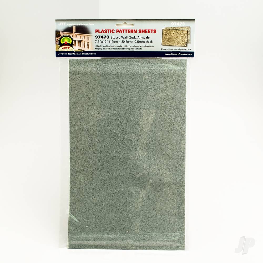 JTT Stucco Wall, N-Scale, (2 per pack) 97473