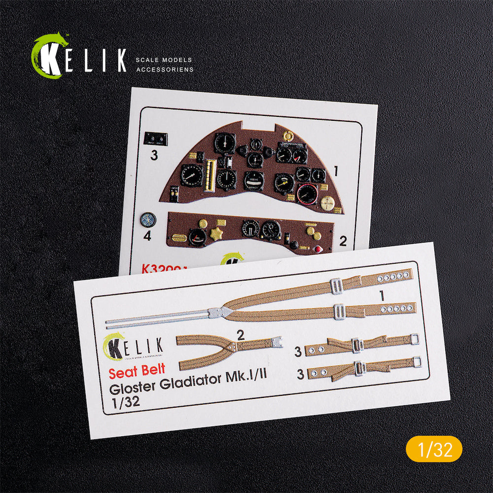 Kelik K3D32001 1:32 Gloster Gladiator Mk.II interior