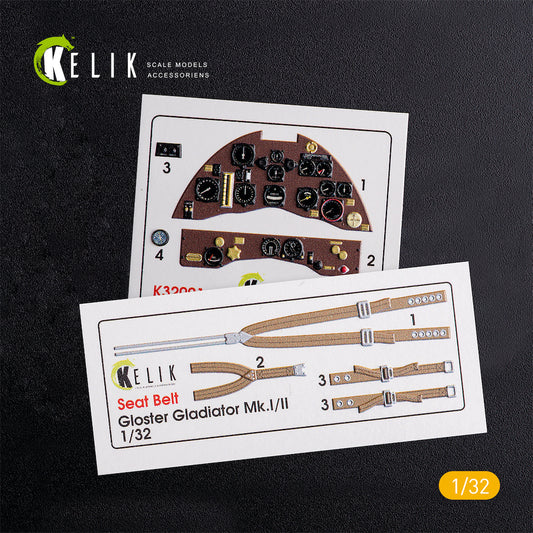 Kelik K3D32001 1:32 Gloster Gladiator Mk.II interior