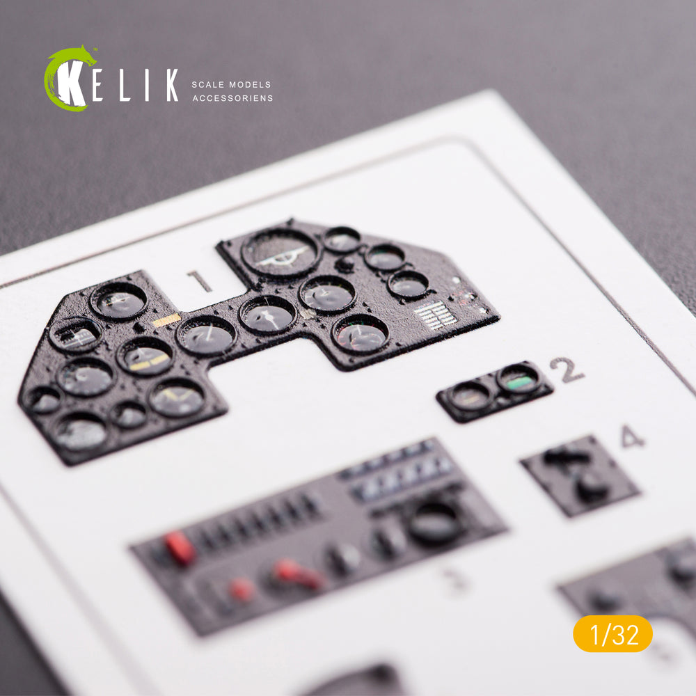 Kelik K3D32002 1:32 Curtiss P-40N Warhawk interior