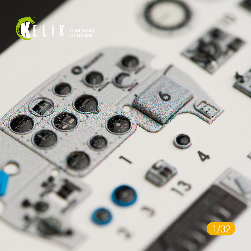 Kelik K3D32004 1:32 Yakovlev Yak-9T interior