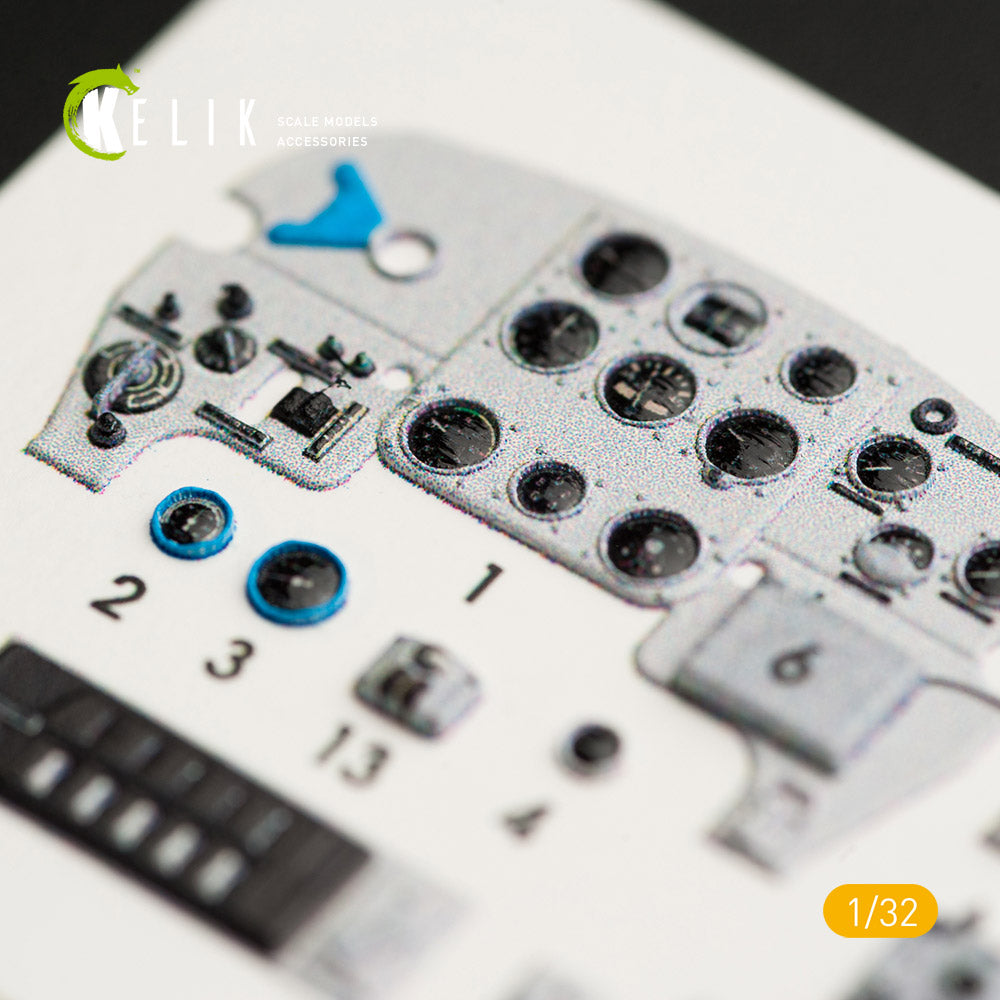 Kelik K3D32004 1:32 Yakovlev Yak-9T interior