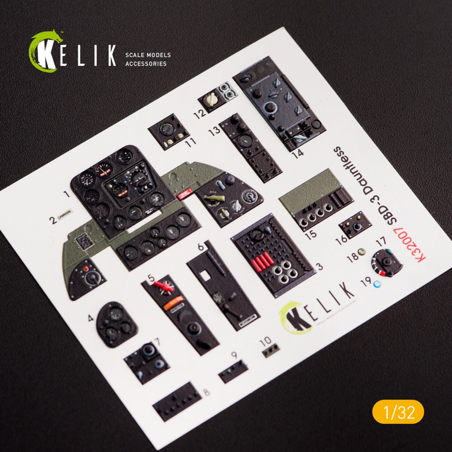 Kelik K3D32007 1:32 Douglas SBD-3 Dauntless interior