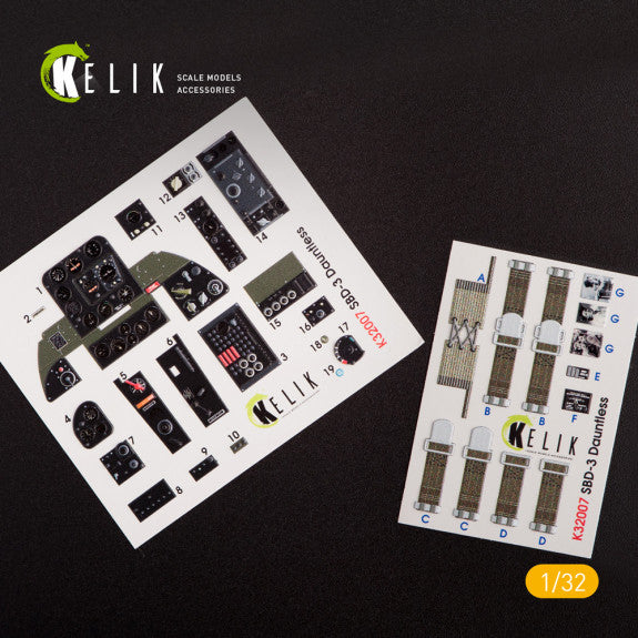 Kelik K3D32007 1:32 Douglas SBD-3 Dauntless interior