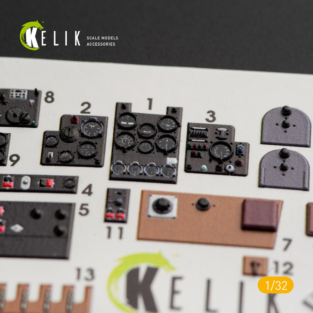 Kelik K3D32008 1:32 Kawasaki Ki-61-I interior