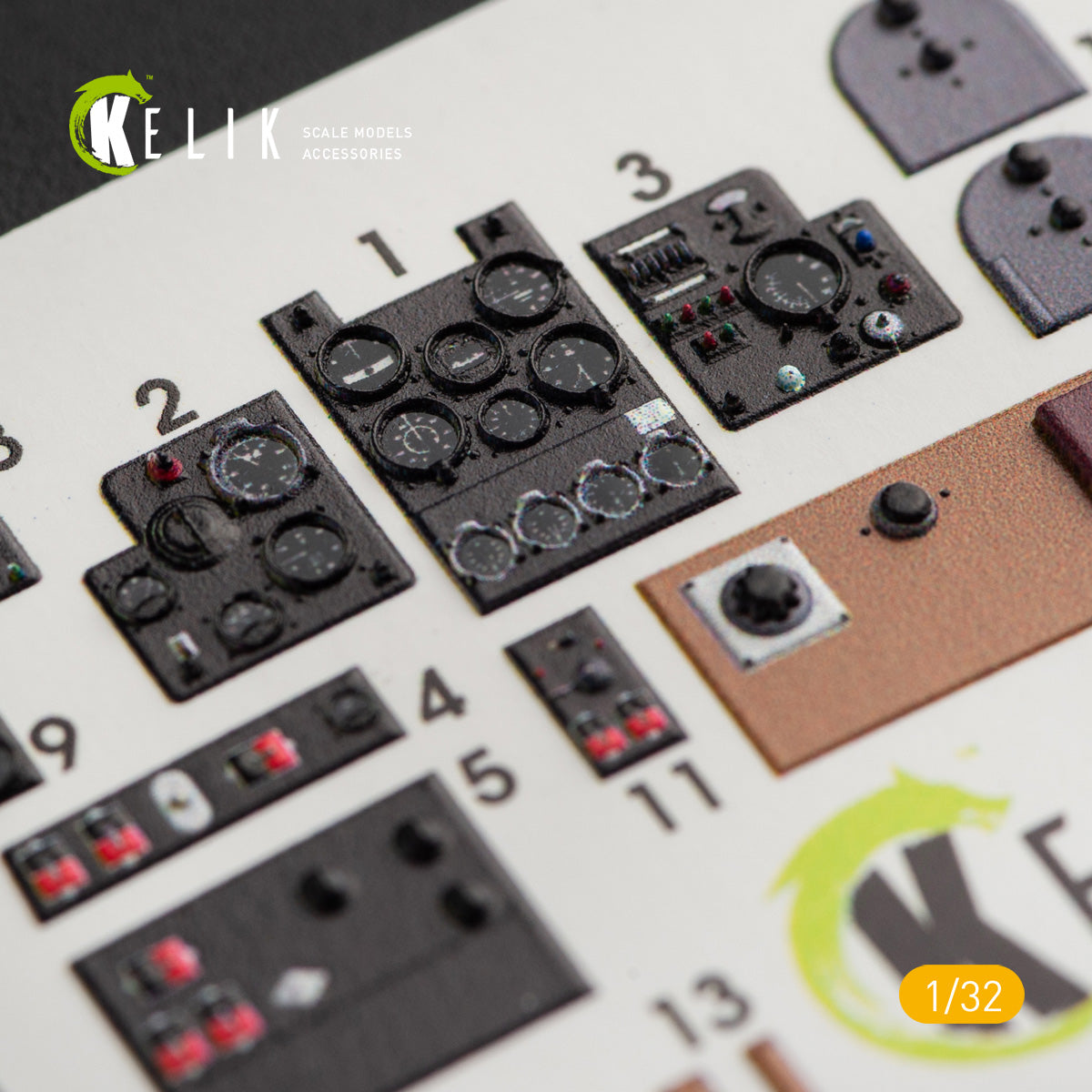 Kelik K3D32008 1:32 Kawasaki Ki-61-I interior