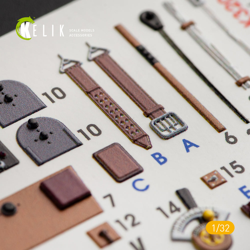 Kelik K3D32008 1:32 Kawasaki Ki-61-I interior