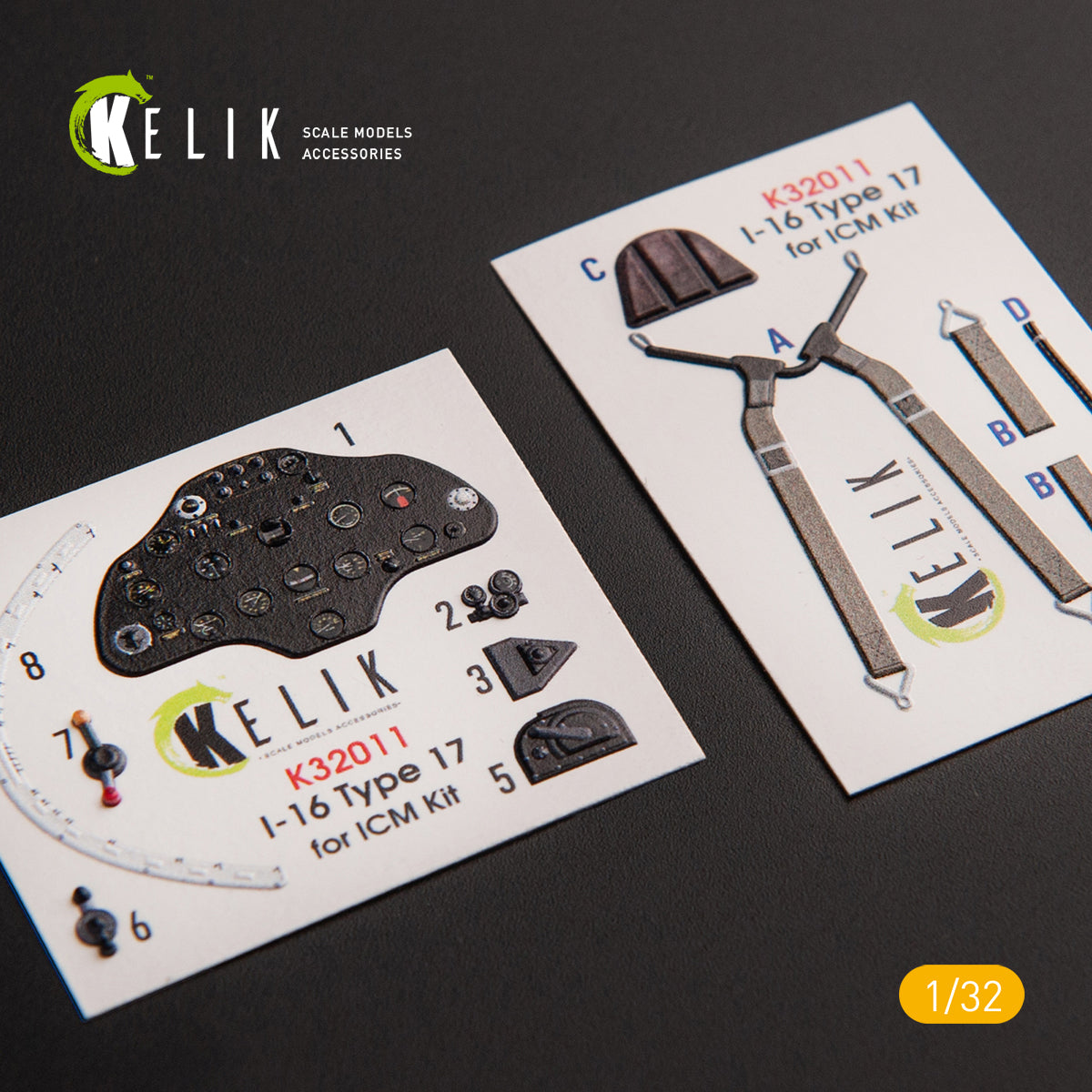 Kelik K3D32011 1:32 Polikarpov I-16 type 17